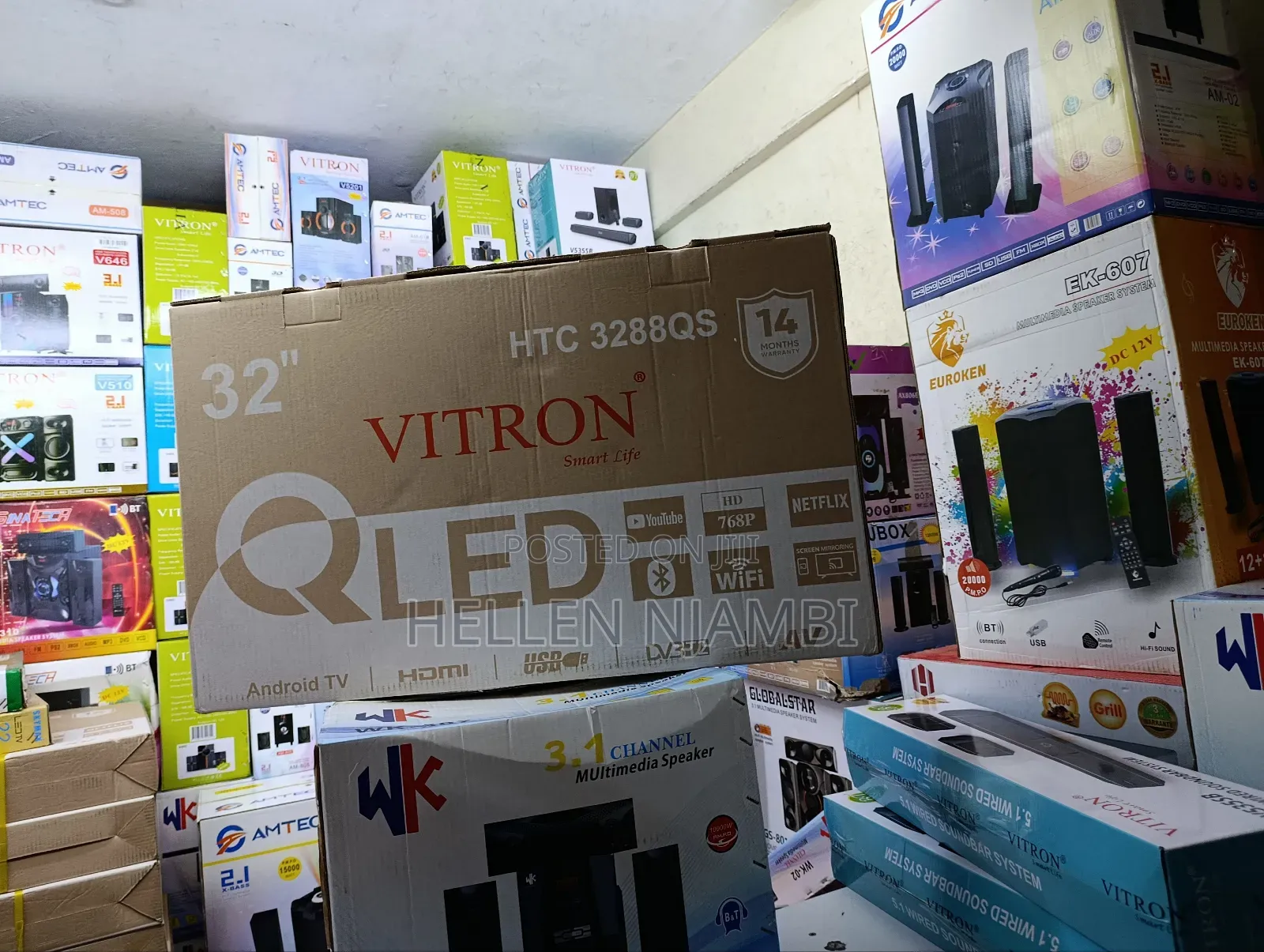 32" Vitron Smart Qled Tv With 14months Warranty