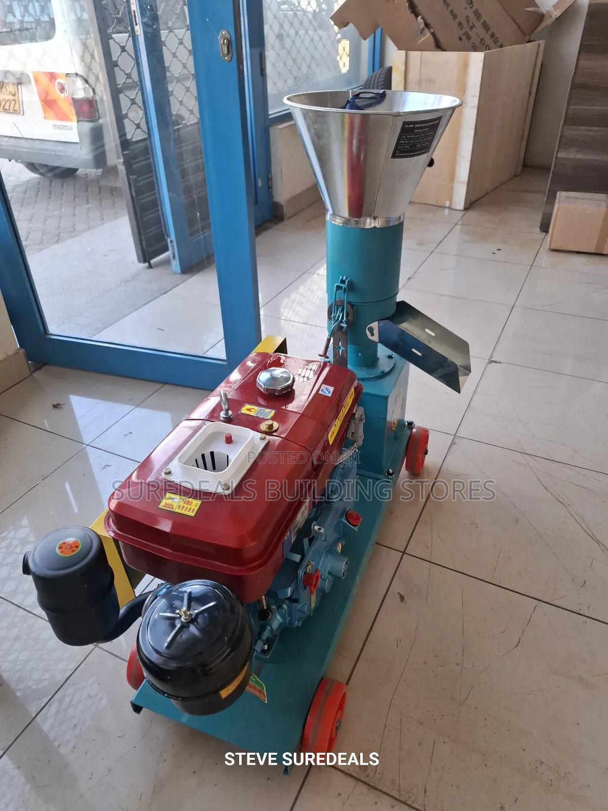 Animal Pellet Machine Machine With Water-Cooled Diesel Engine
