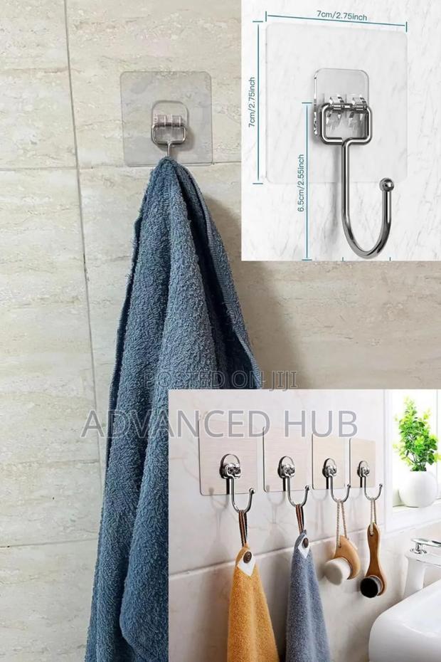 10pc Strong Multipurpose Adhesive Hooks