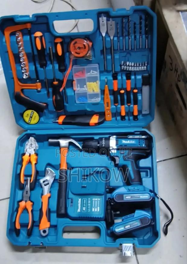 Makita Cordless Drill Toolkit 2 Batteries 108pcs Set