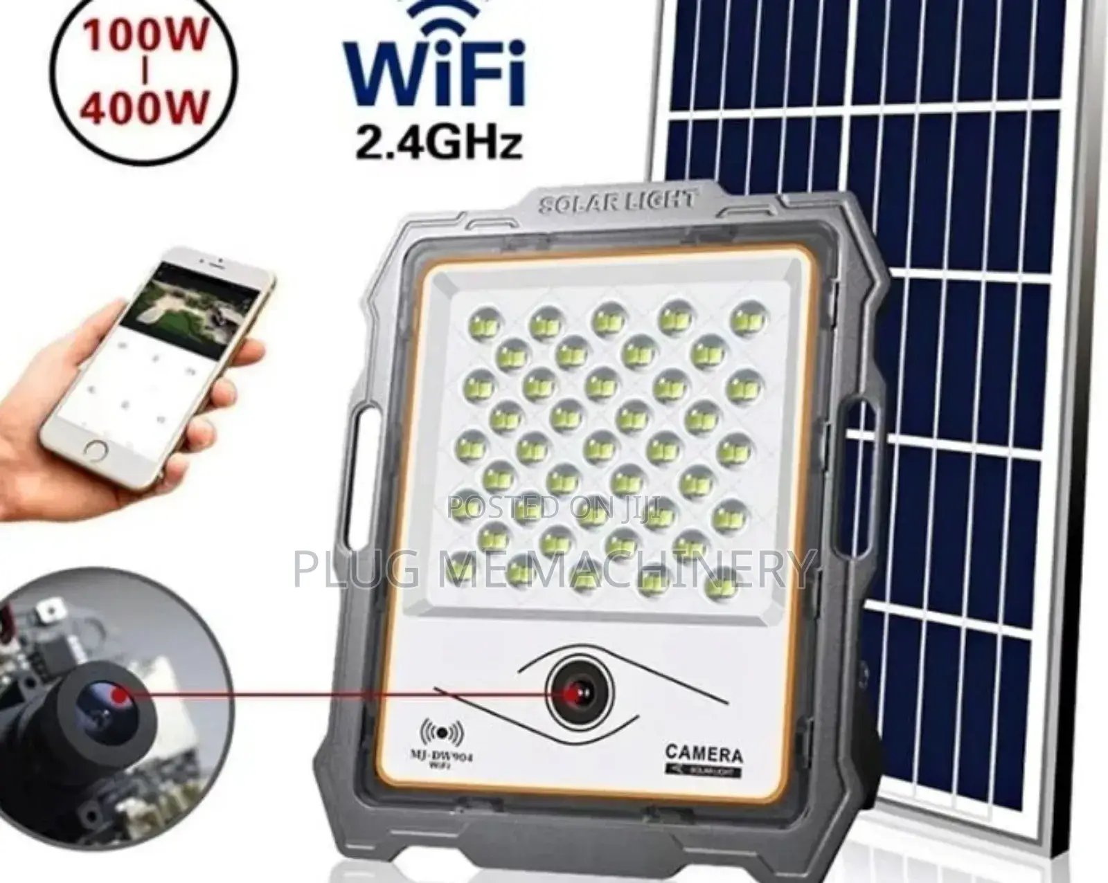 Solar Floodlight With Solar CCTV Camera