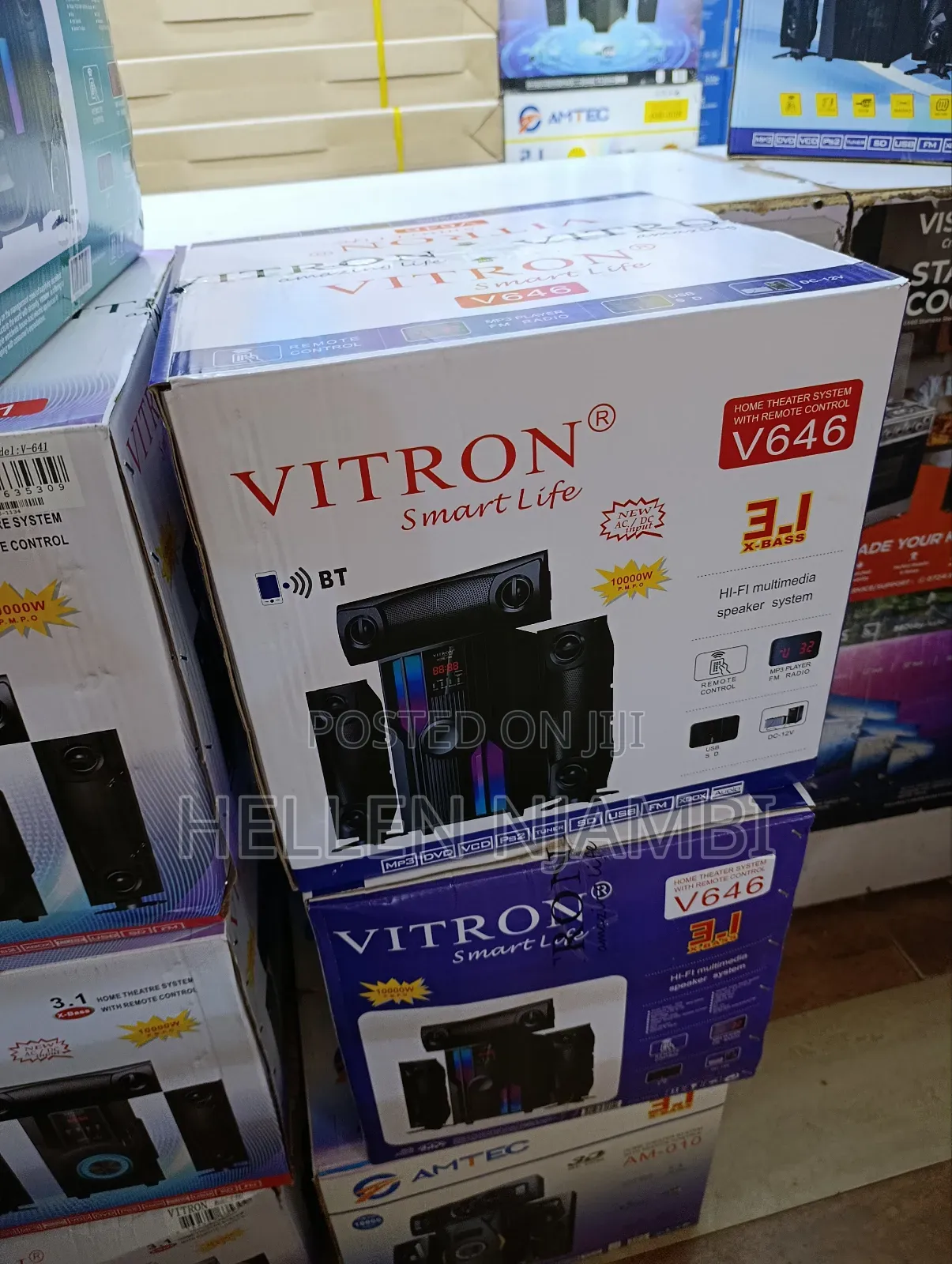 V646 Vitron 10000w 3.1ch Home Theater System With Remote Control