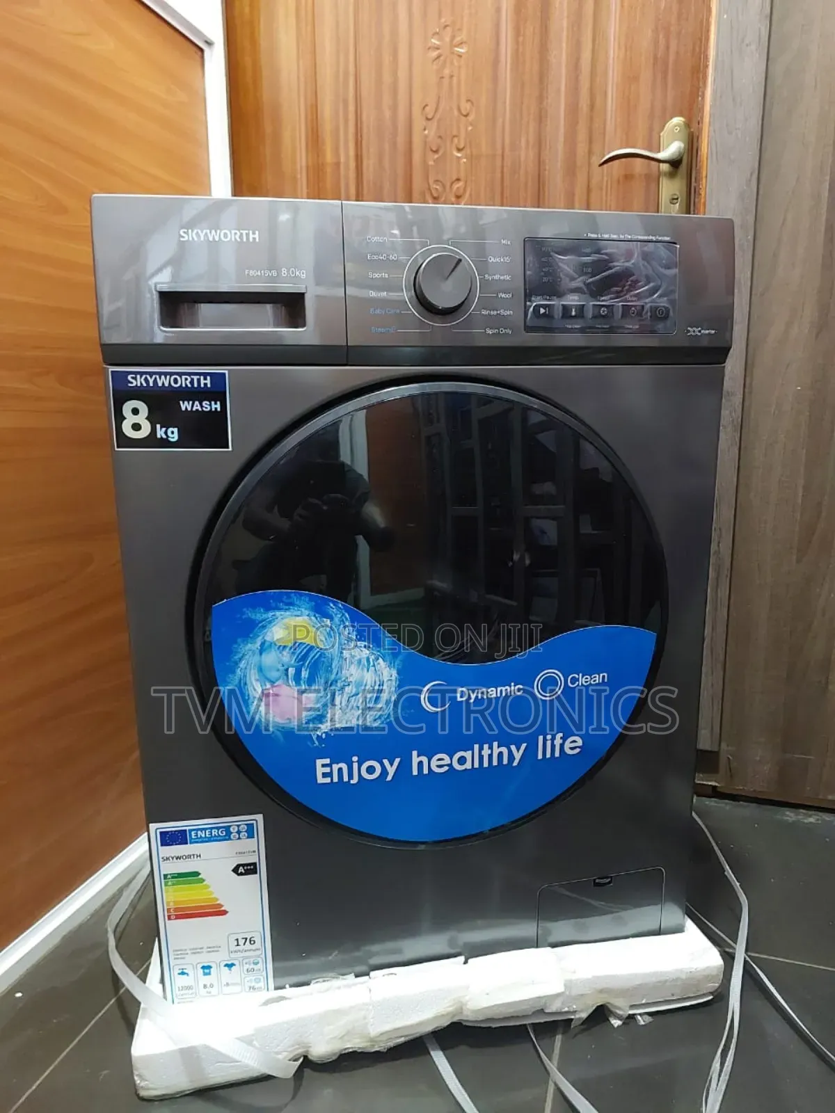 Skyworth Washing Machine Front Load 8 Kg Wash and Spin