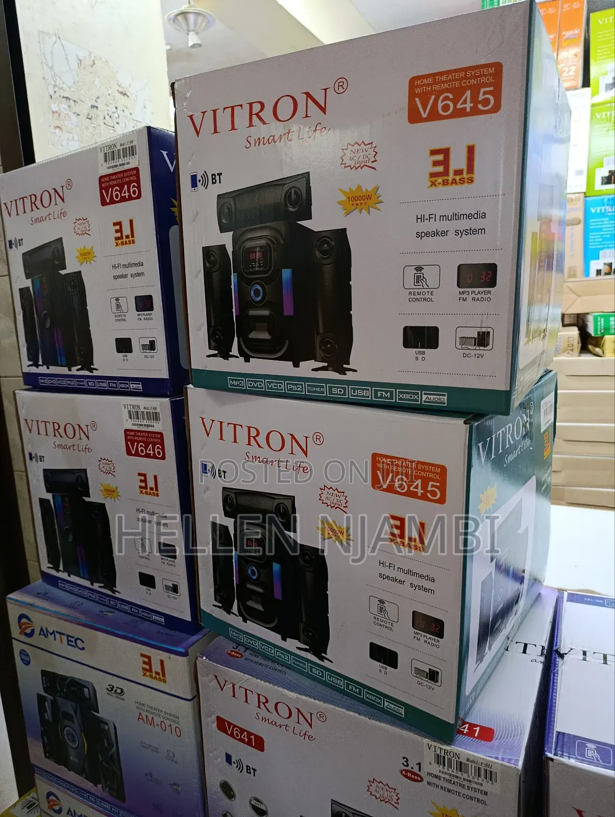 Vitron V645 3.1ch 10000w Hifi Multimedia Speaker System