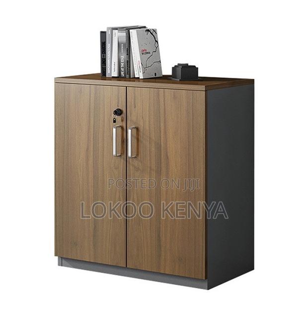 Office Cabinet; Wooden Half 2 Door Office Storage Cabinet- Lock - thumbnail 9