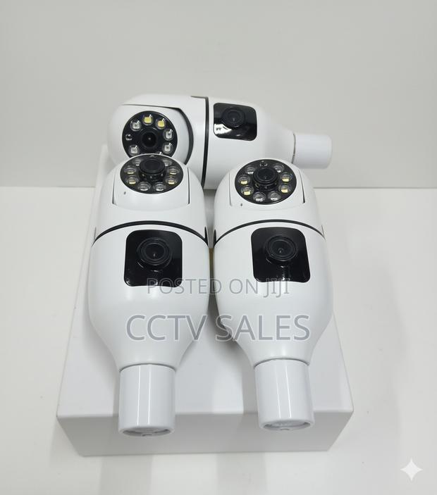 V380 Pro Dual Lens Nanny Camera Bulb Camera - main view