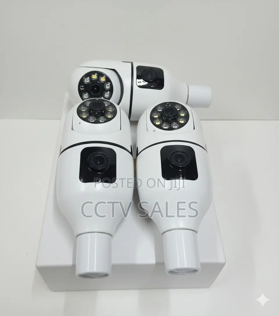 V380 Pro Dual Lens Nanny Camera Bulb Camera