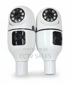 E27 V380 Pro>.Dual Lens CCTV Bulb Camera Wifi Smart Camera