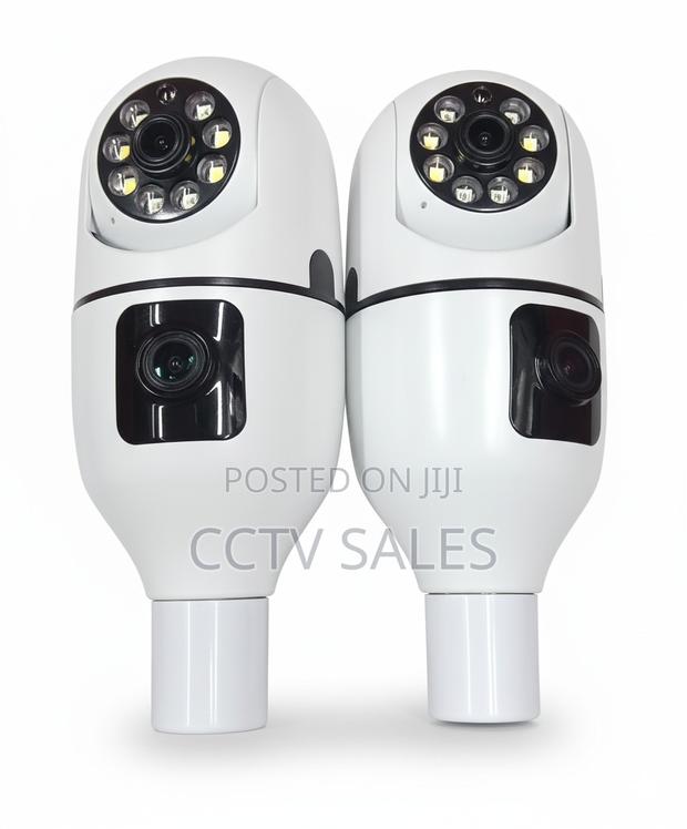 E27 V380 Pro>.Dual Lens CCTV Bulb Camera Wifi Smart Camera