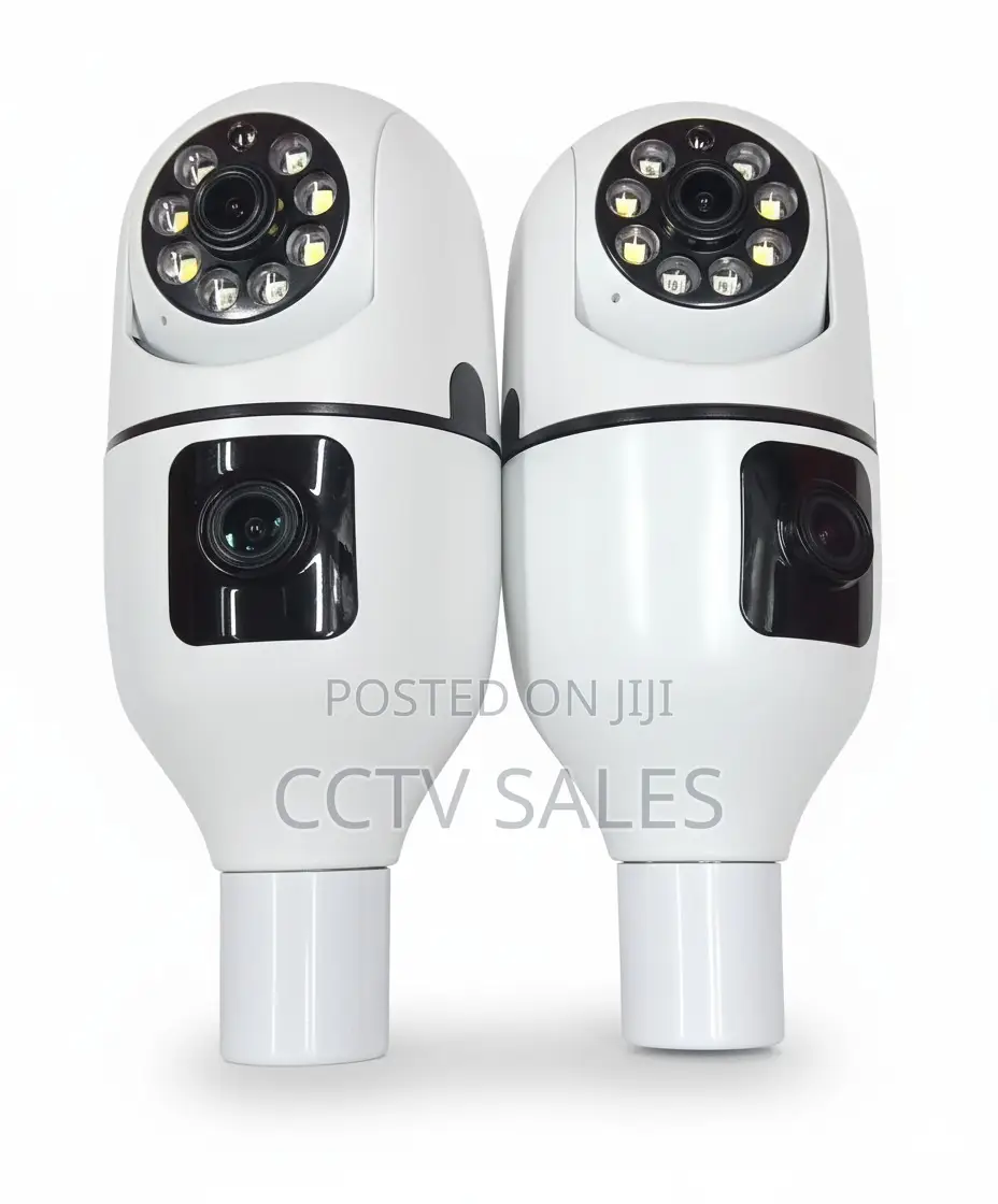 E27 V380 Pro>.Dual Lens CCTV Bulb Camera Wifi Smart Camera