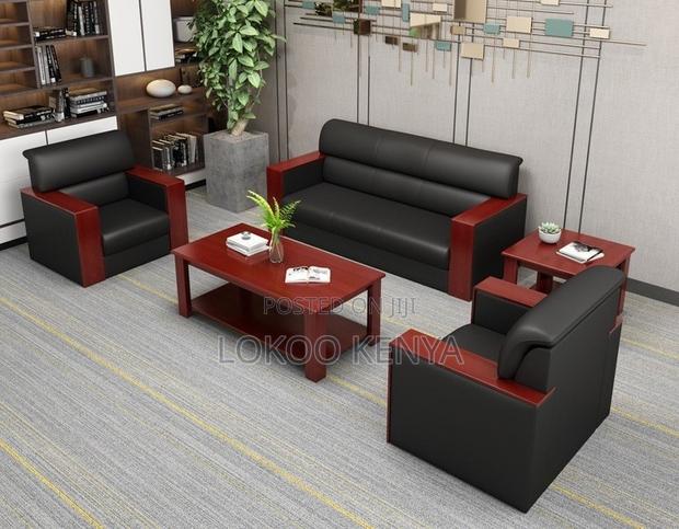Office Sofas; 5 Seater Executive Imported Modular Waiting Sofas - main view
