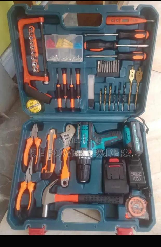 Makita/Dewalt Cordless Tool Set - main view