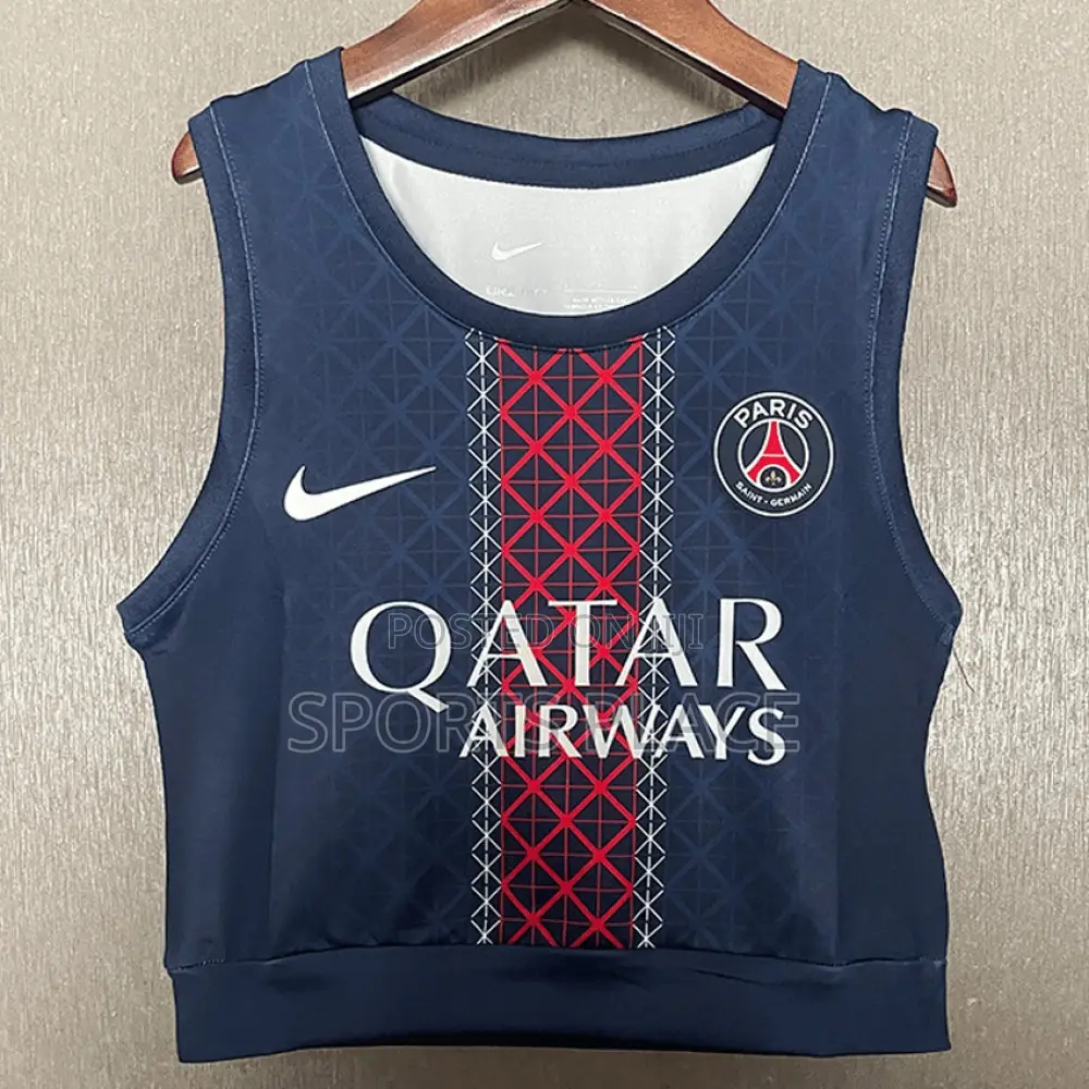 PSG Home Kit 25/26 Crop Top Ladies