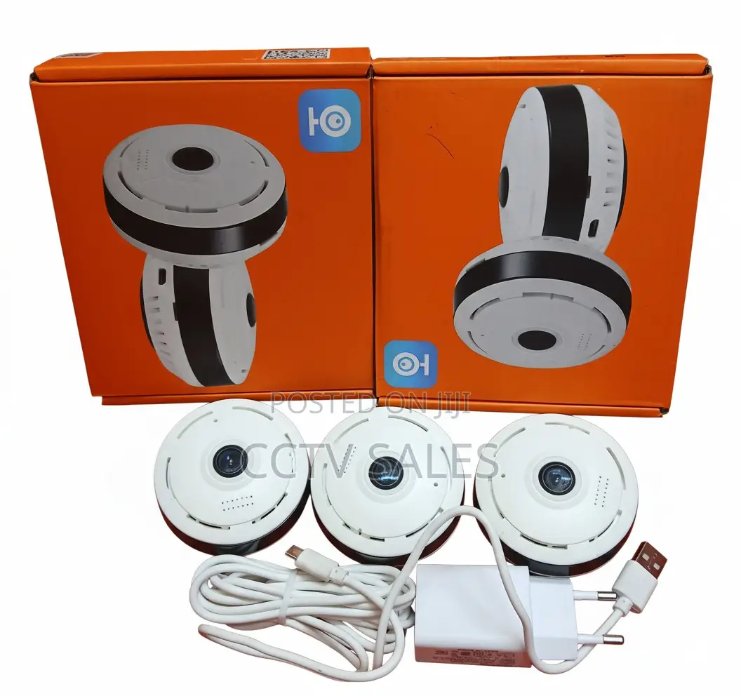 360° 1080p Hd Wireless Ip Camera, Fish Eye 360 Degree