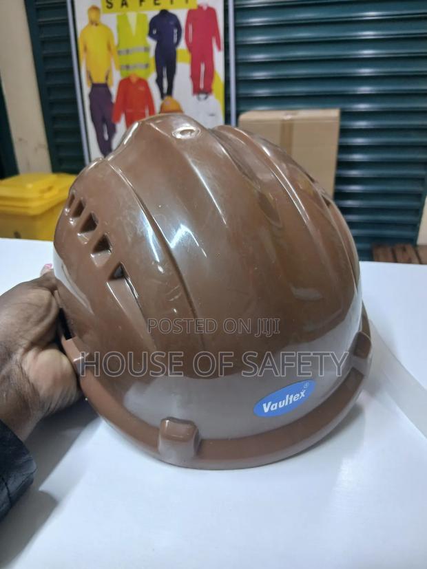 Vaultex Safety Hard Hat In Colour Brown
