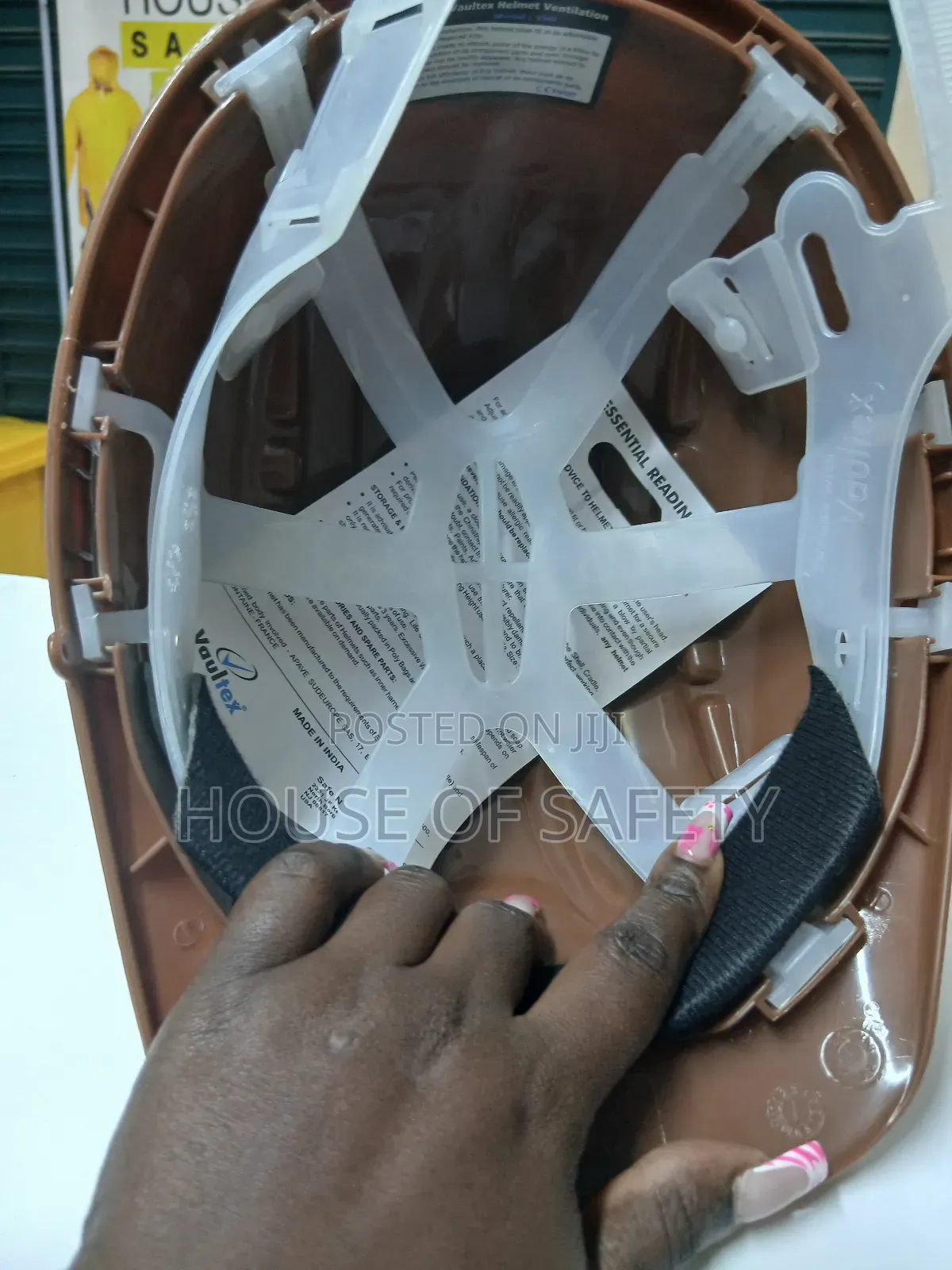 Vaultex Safety Hard Hat In Colour Brown