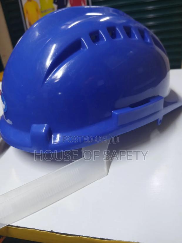 Blue Ventilated Helmet En Standards Approved - thumbnail 2