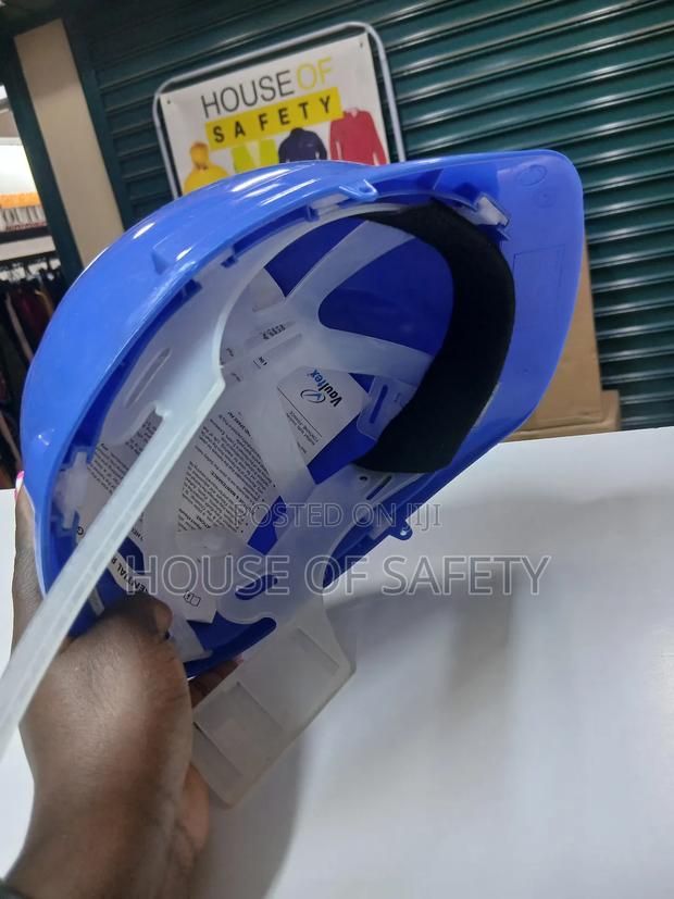 Blue Ventilated Helmet En Standards Approved - thumbnail 3