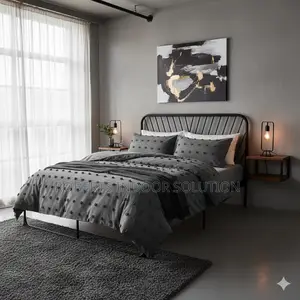 Elegant Haven Tufted Dot Microfiber Duvet Cover Set