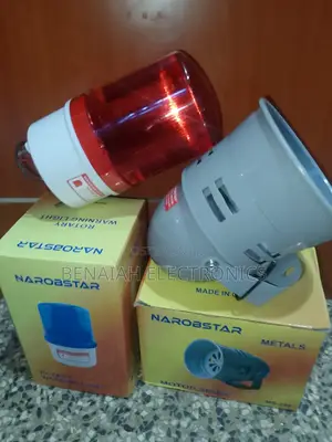 Narobstar Motor Siren With Rotary Warning Light