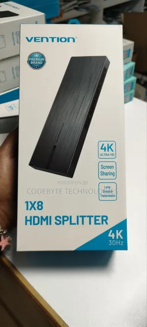 Vention 1x8 Hdmi Splitter Black Aluminum Alloy Type