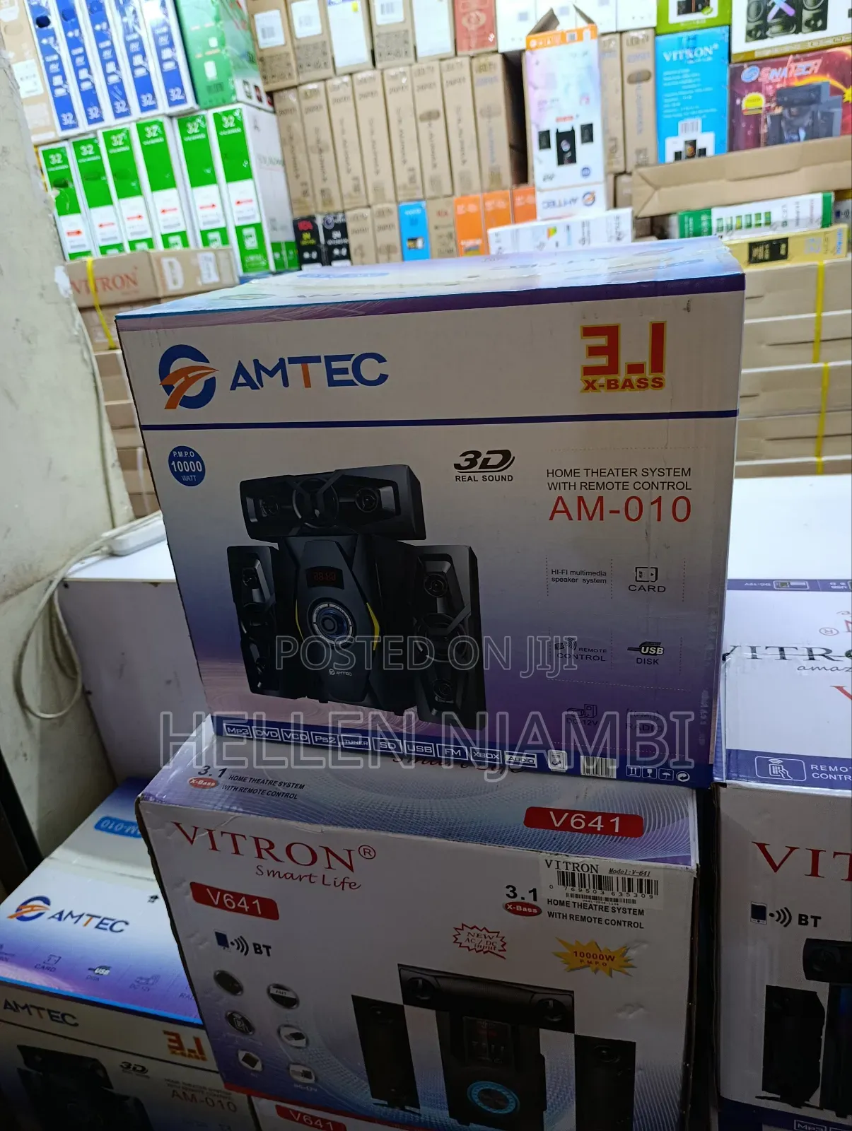 Amtec Am-010 Home Theater System With Remote Control