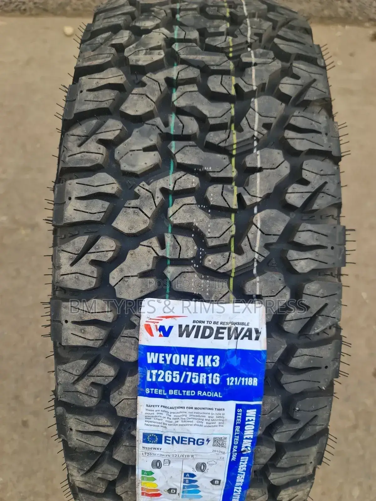 265 /75 R16 Wideway Tyres (All Terrrain) Commercial
