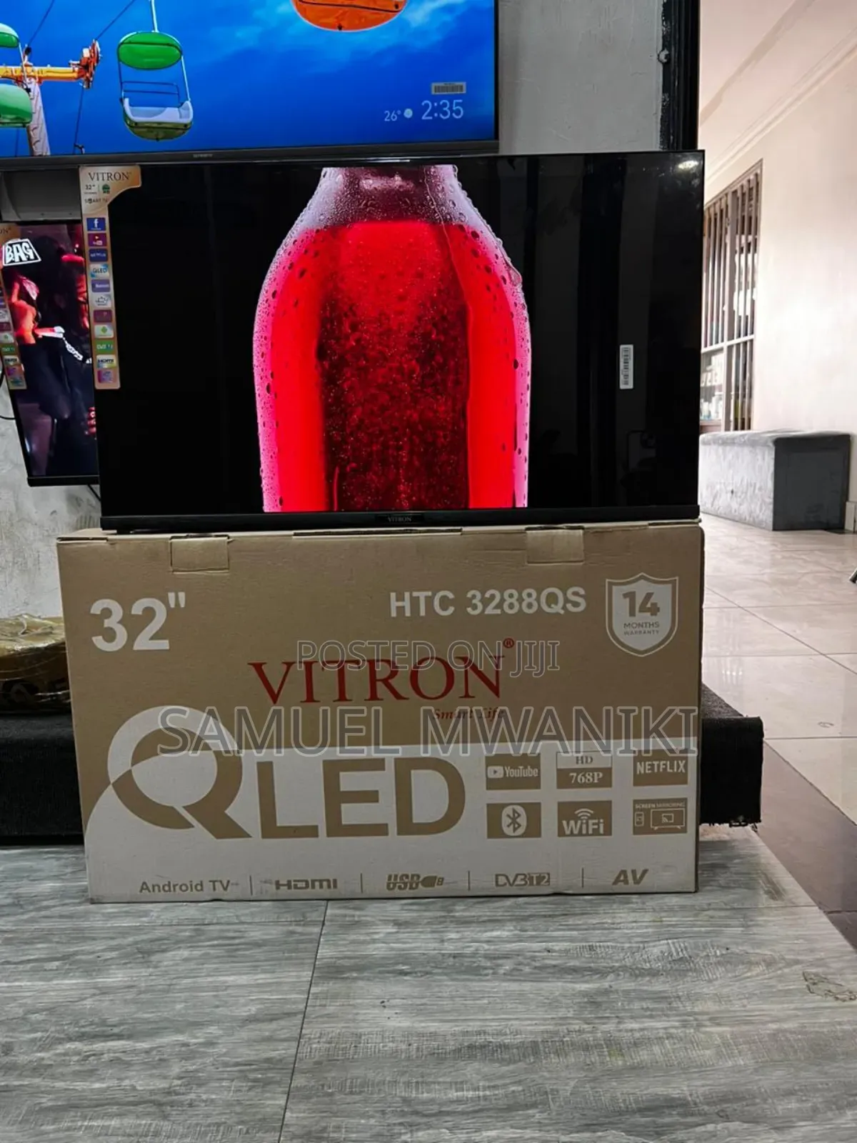 Vitron 32" Qled Smart Android Tv
Latest Model Frameless