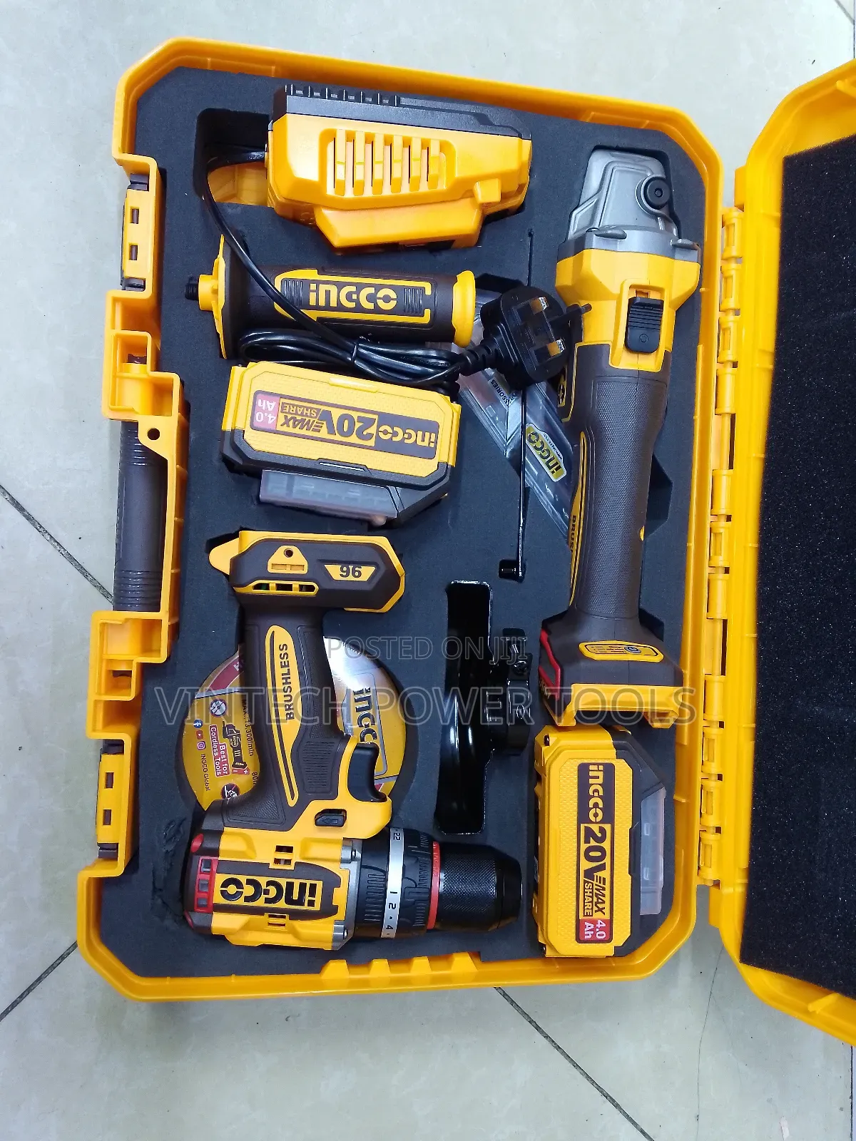 Ingco Combo Kit Drill+Grinder /Cosli241298