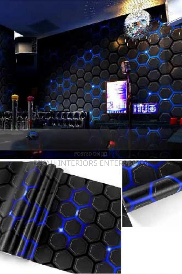 Black and Blue 3d Wallpapers - main view