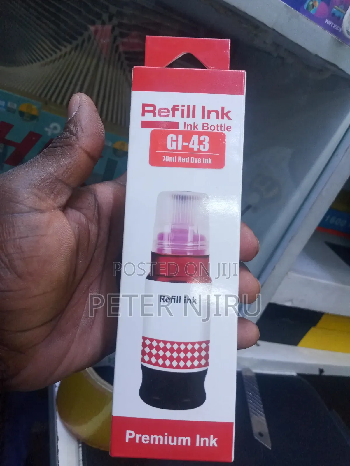 Refill Gi-43r Red Ink Bottle