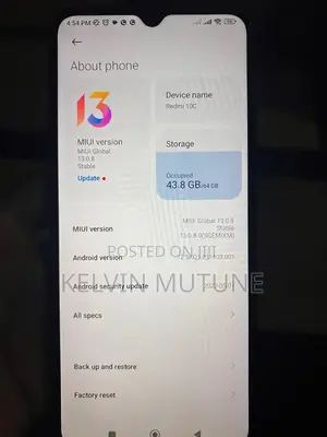 Xiaomi Redmi 10C 128 GB Red