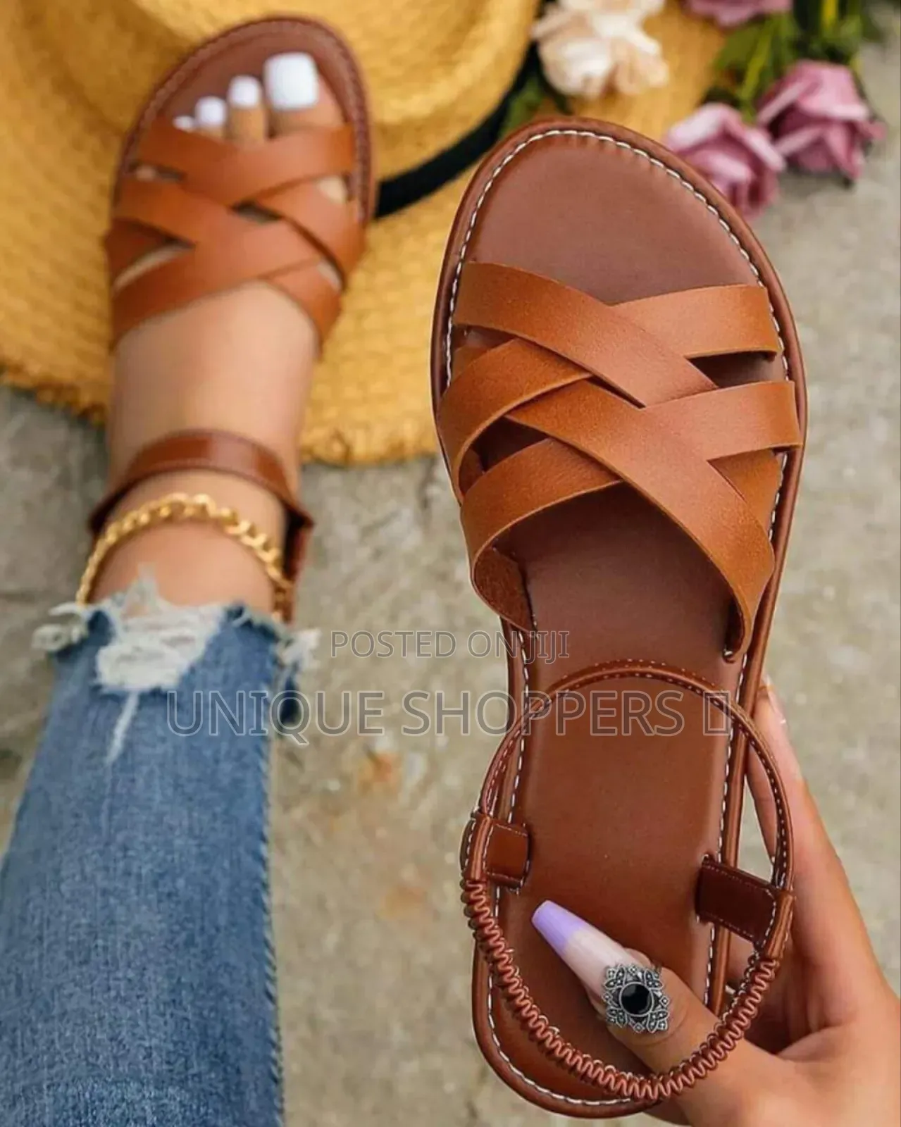 Ladies Leather Sandles