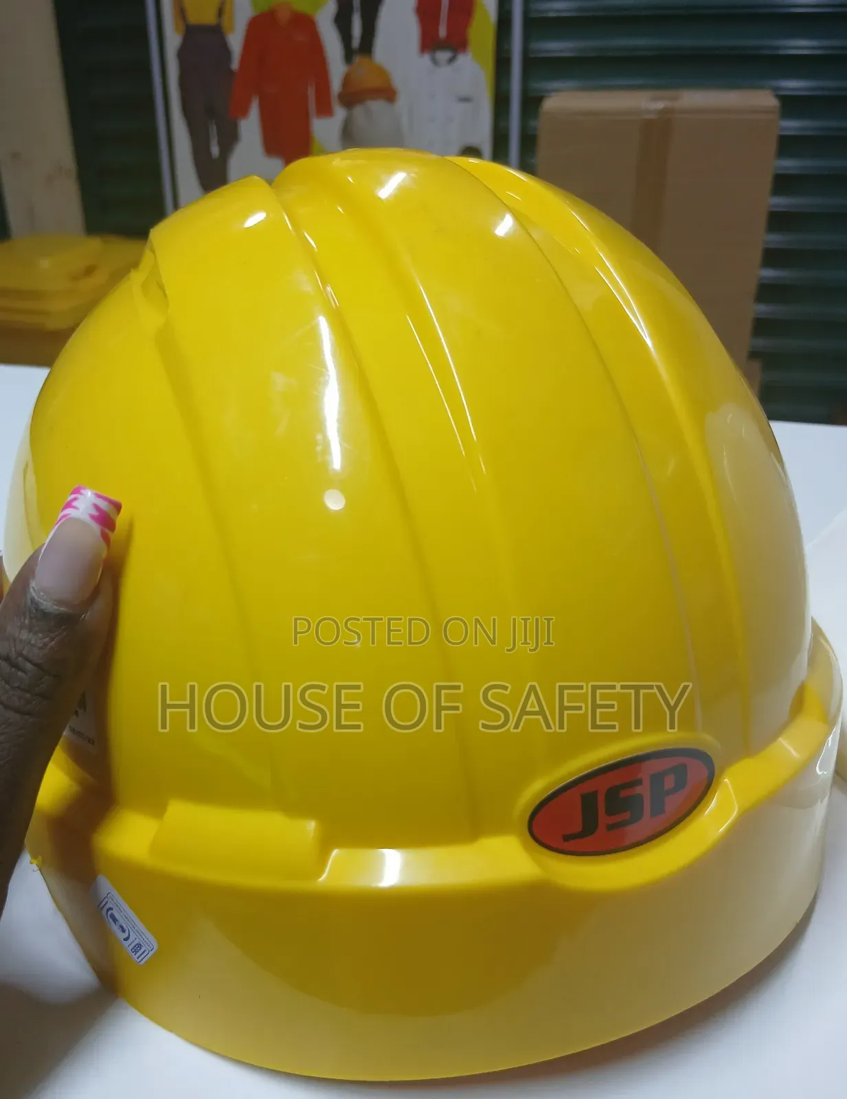 Tough Hdpe Jsp Helmets In Yellow