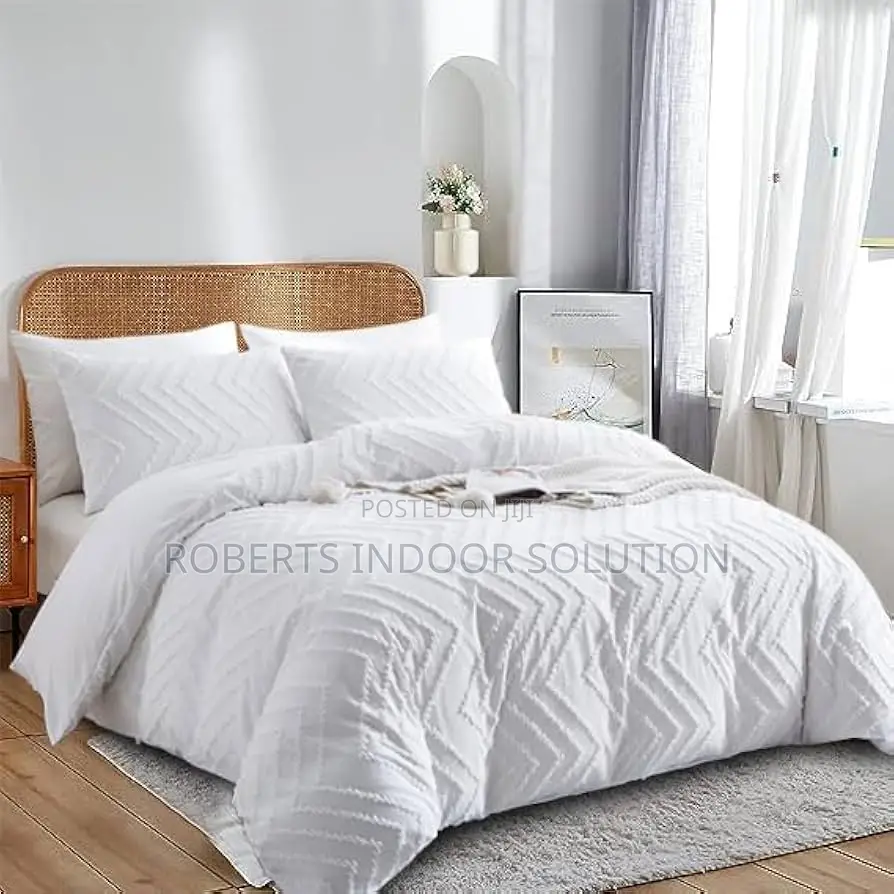 Plush Tufted Wave Duvet Covers Luxury Bedding