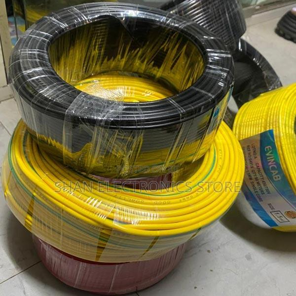 Wiring Cable-/Yellow/Red / Black 1.5mm Single Core 90 Meters Roll,.