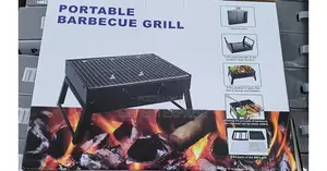 *Foldable Portable Barbecue Charcoal Grill