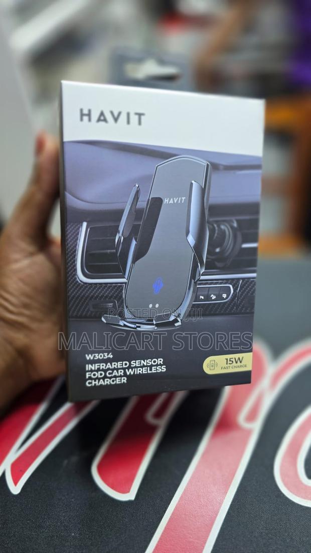 Havit W3034 15w Car Wireless Charger Phone Holder