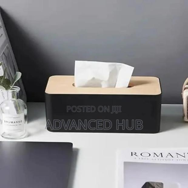 Serviette Holder With Bamboo Base and Phone Slot - thumbnail 3