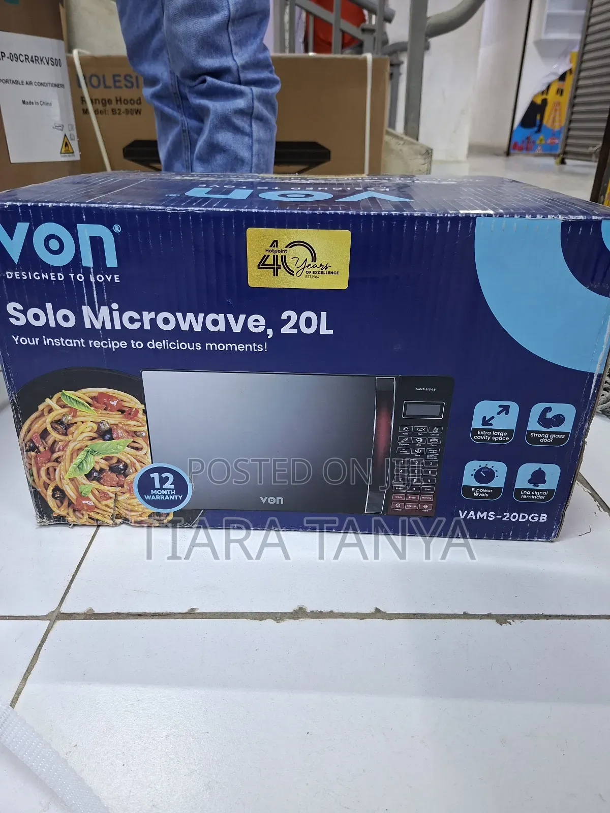 Von 20dgb Dogital Solo Microwave Black