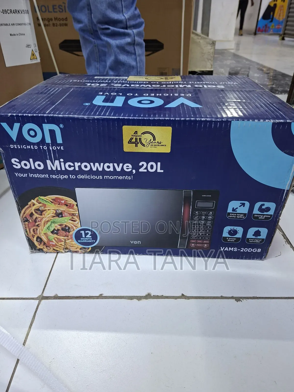 Von 20dgb Dogital Solo Microwave Black