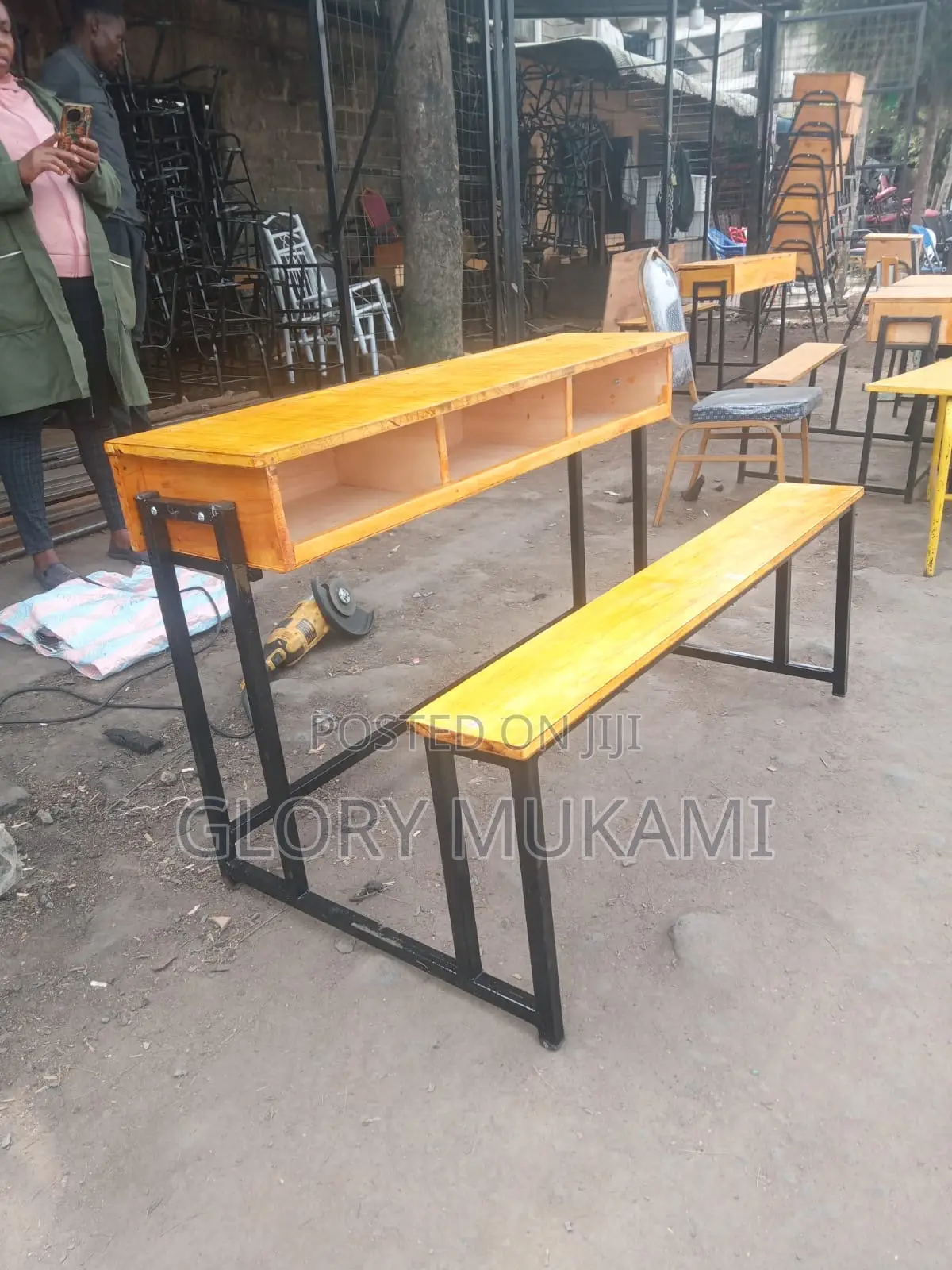 3 Drawers School Desk