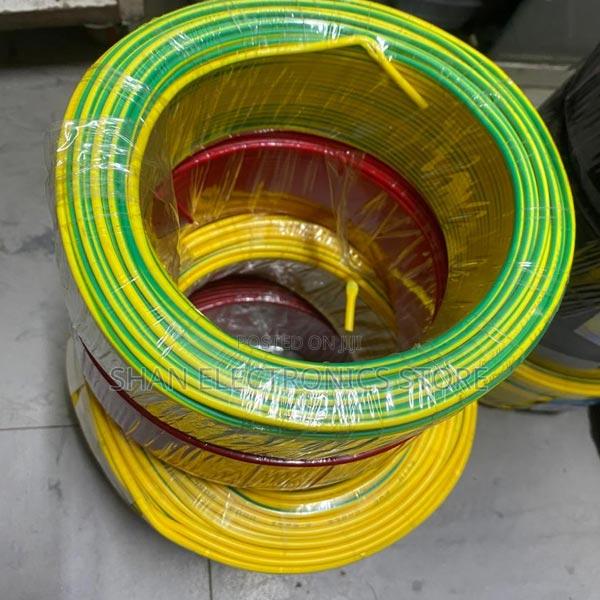 2.5mm Yellow Single Core House Wire 90m - main view