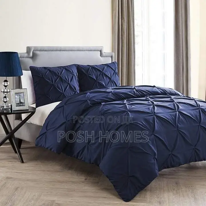 Elegant Pinch Pleat Cross Pintuck Duvet 6/6 Set