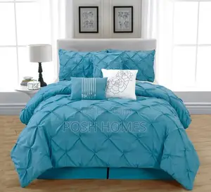 Elegant Pinch Pleat Cross Pintuck Duvet 6/6 Set