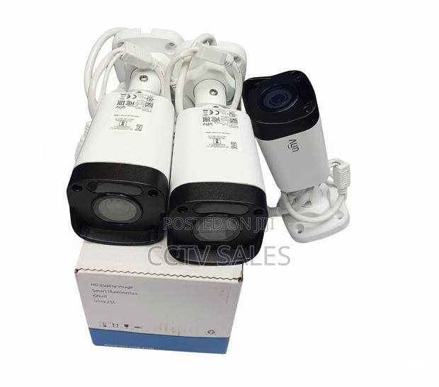 Black and White Uniview Outdoor Bullet Audio CCTV Camera