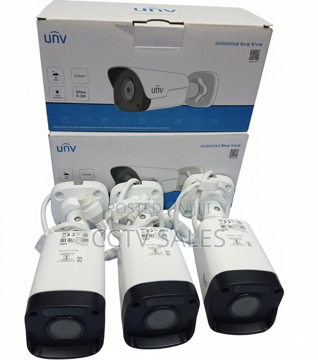 Black and White Uniview Bullet Camera