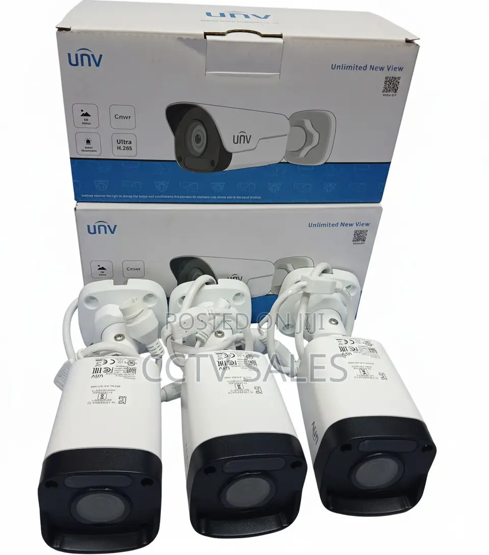 Black and White Uniview Bullet Camera