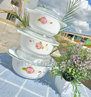 3pcs Glass Casserole