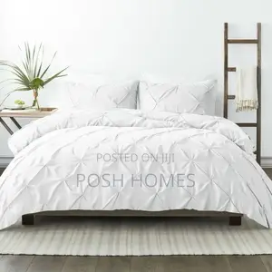 Elegant Pinch Pleat Cross Pintuck Duvet Cover Set